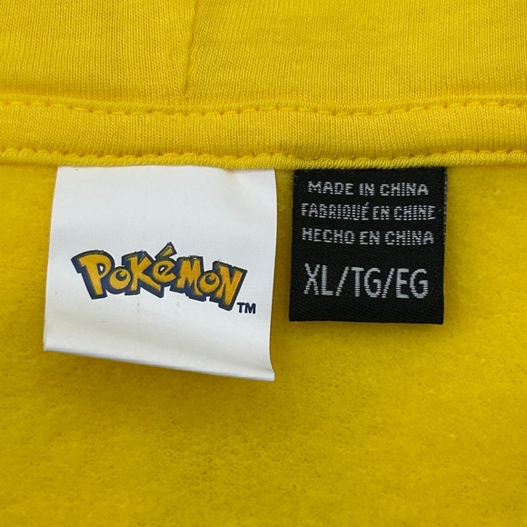 Pokemon Pikachu Hoodie Full Zip Pokeball Embroidered Pokeball Zipper Sz XL NWOT - Picture 6 of 14